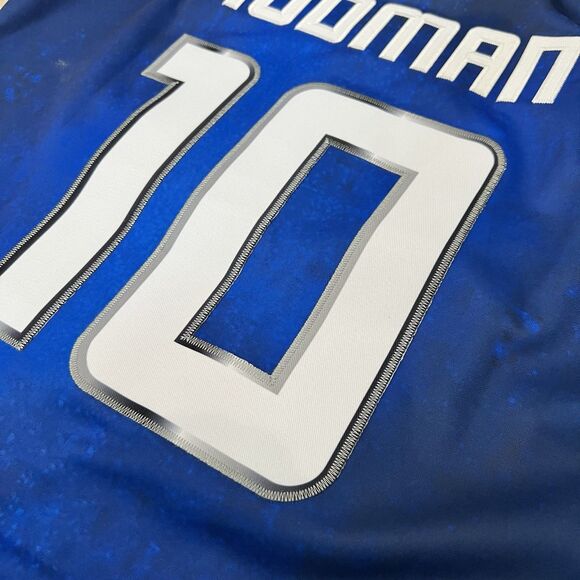 Headgear Classics Dennis Rodman Alternate High School Basketball Jersey Sz XS - Picture 8 of 9